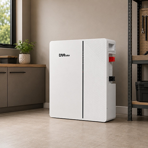 LiFePO4 5,12 кВт Настінний/підлоговий акумулятор DAH Solar 51.2V 100Ah, BMS, Wi-Fi/Bluetooth для систем резервного живлення будинку